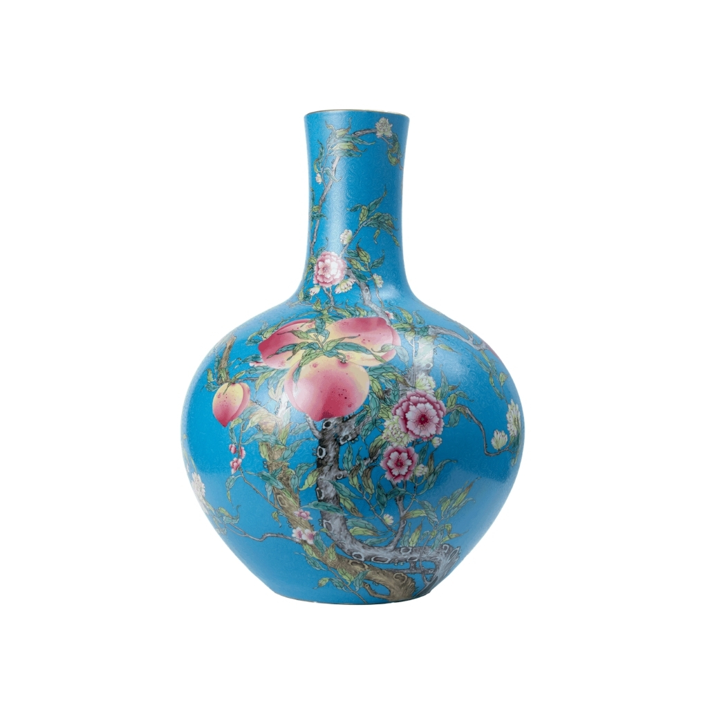 Sky Peach Blossom Vase