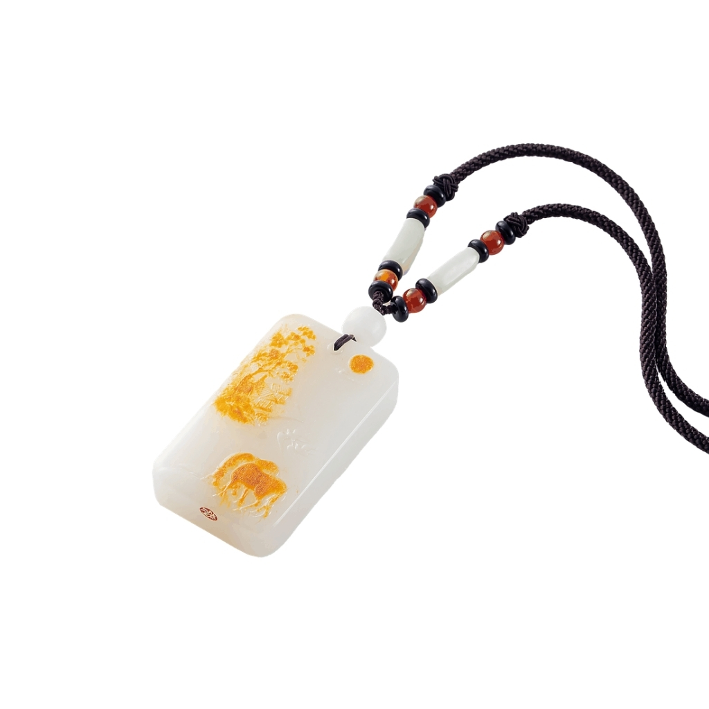 Amber Grove Jade Pendant