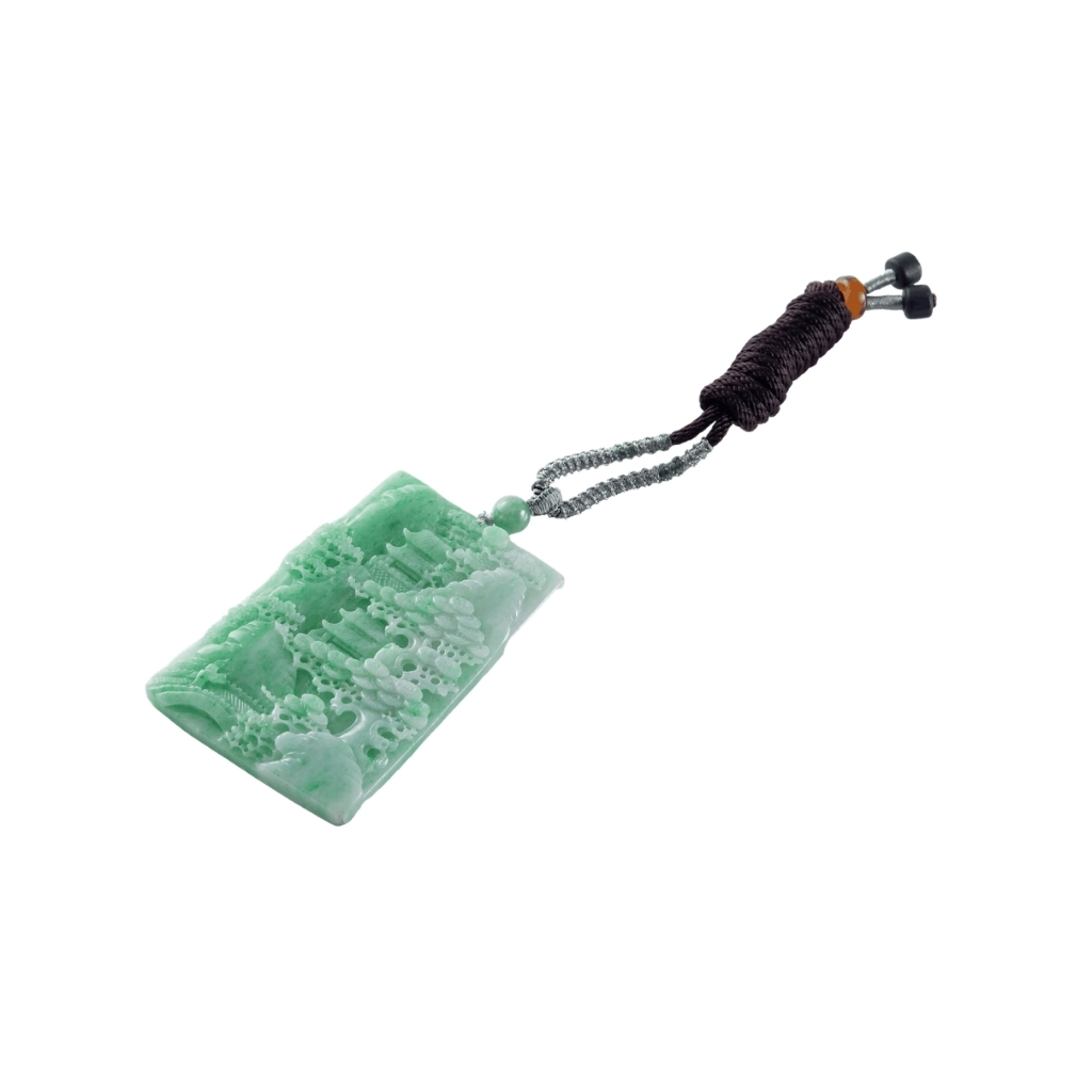 Emerald Pavilion Jade Pendant