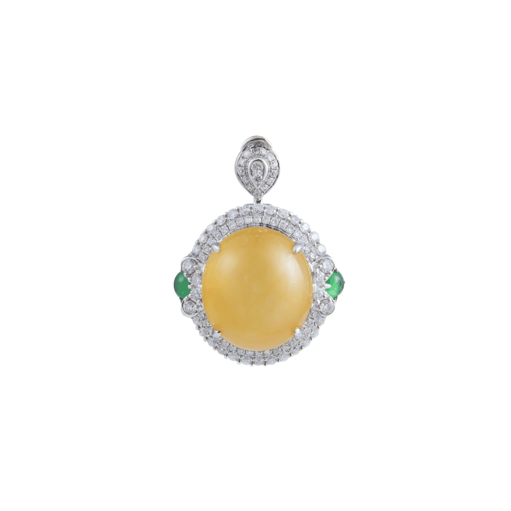 Yellow Jade 2-in-1 Ring/Pendant